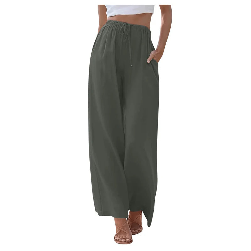 Solana Linnen Broek Wit