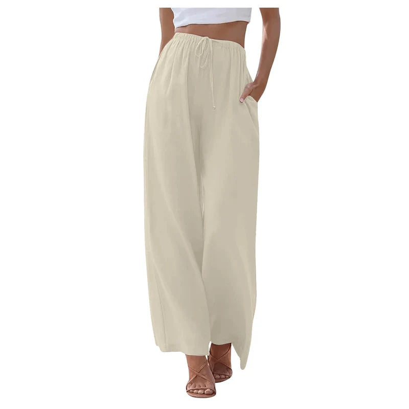 Solana Linnen Broek Wit